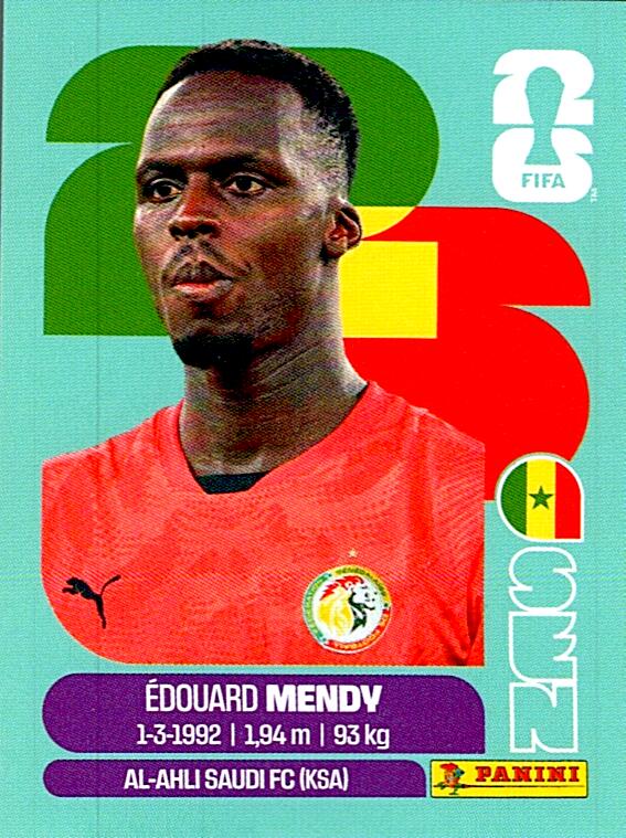 STICKERS FIFA WORLD CUP 2026 EDOUARD MENDY NºSEN 2