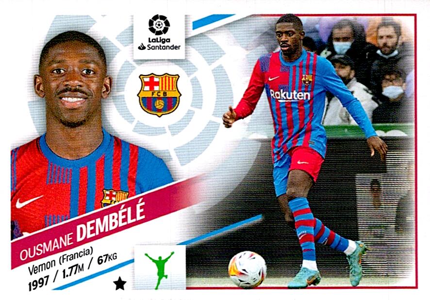 Cromo Liga Este 2022/2023 DEMBELE FC BARCELONA Nº18