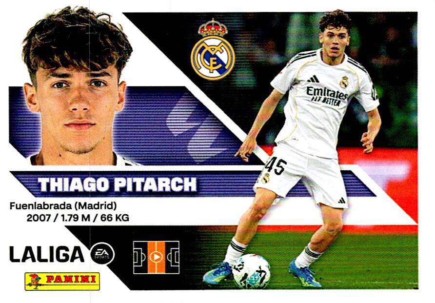 LIGA ESTE 2026/2027  REAL MADRID THIAGO PITARCH Nº15B