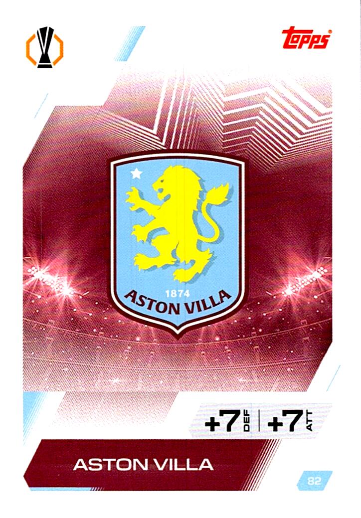 MATCH ATTAX CHAMPIONS LEAGUE 2025/2026 ESCUDO ASTON VILLA Nº82