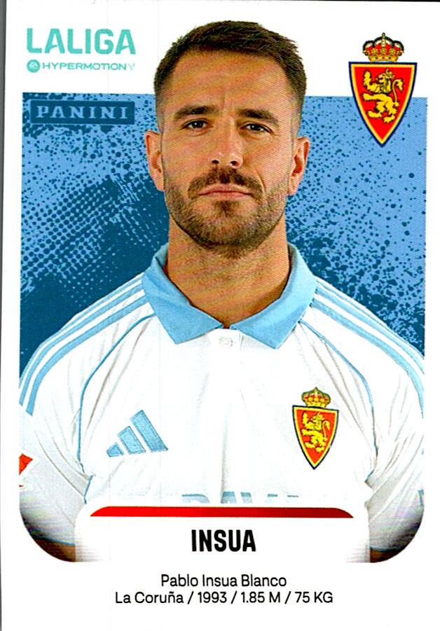 LALIGA HYPERMOTION 2025-26 INSUA ZARAGOZA Nº406