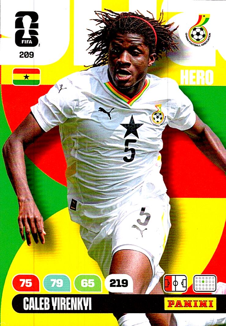 ADRENALYN WORLD CUP 2026 CALEB YIRENKYI GHANA Nº209