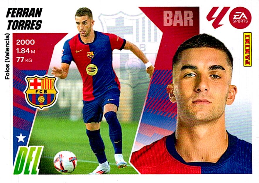 LIGA ESTE 2025/2026 FC BARCELONA FERRAN TORRES Nº17