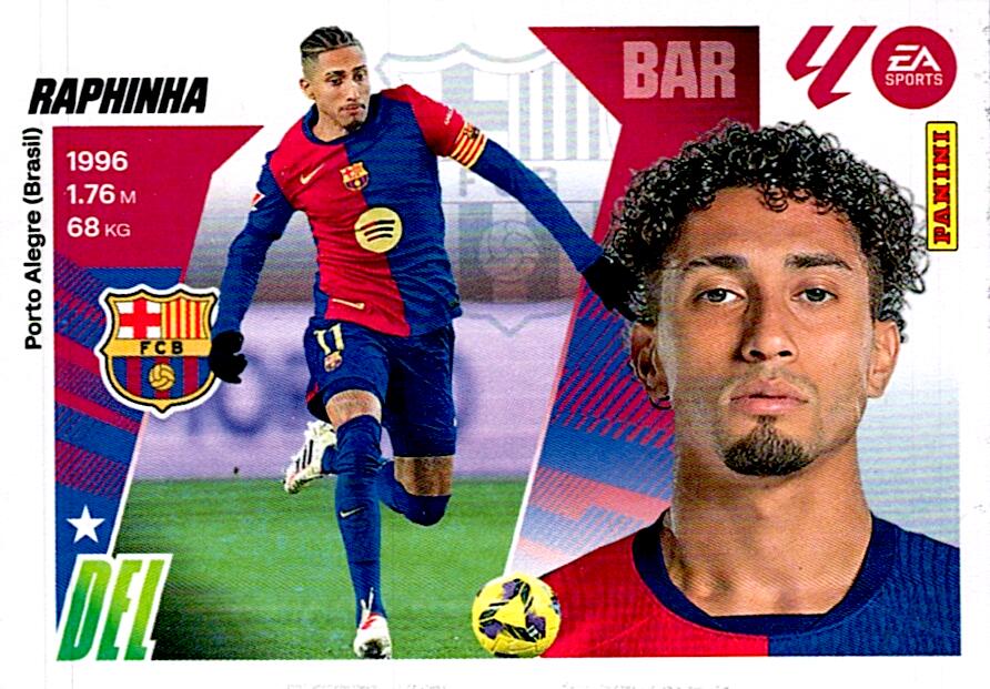 LIGA ESTE 2025/2026 FC BARCELONA RAPHINHA Nº18