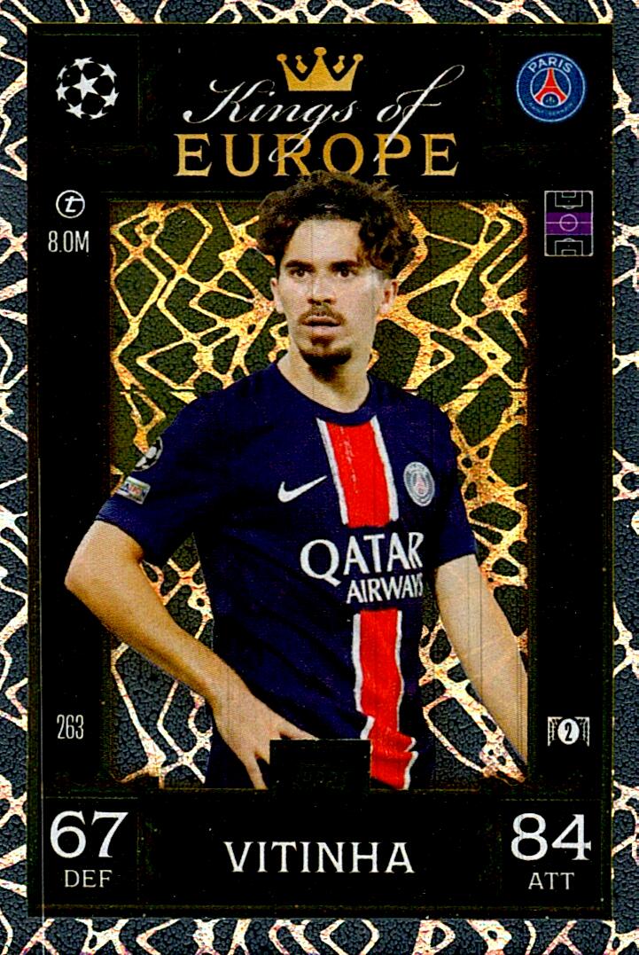 Match Attax Extra 2025 Vitinha Kings Of Europe nº263