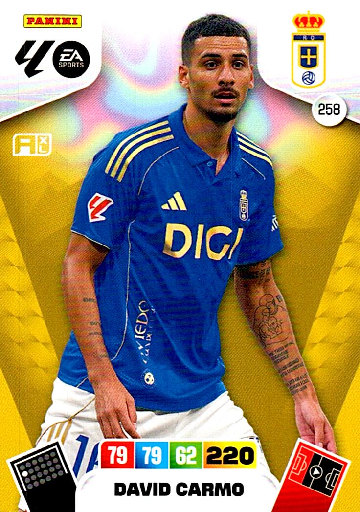 ADRENALYN LA LIGA 2025/2026 DAVID CARMO REAL OVIEDO Nº258