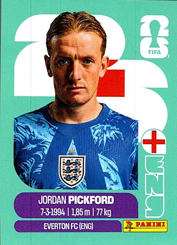 STICKERS FIFA WORLD CUP 2026 JORDAN PICKFORD NºENG 2