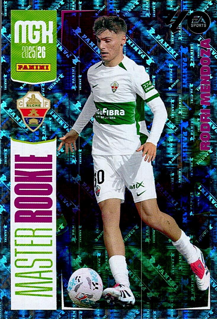 MEGACRACKS 2025/2026 RODRI MENDOZA NUEVO MASTER ROOKIE Nº515 TERCERA EDICION