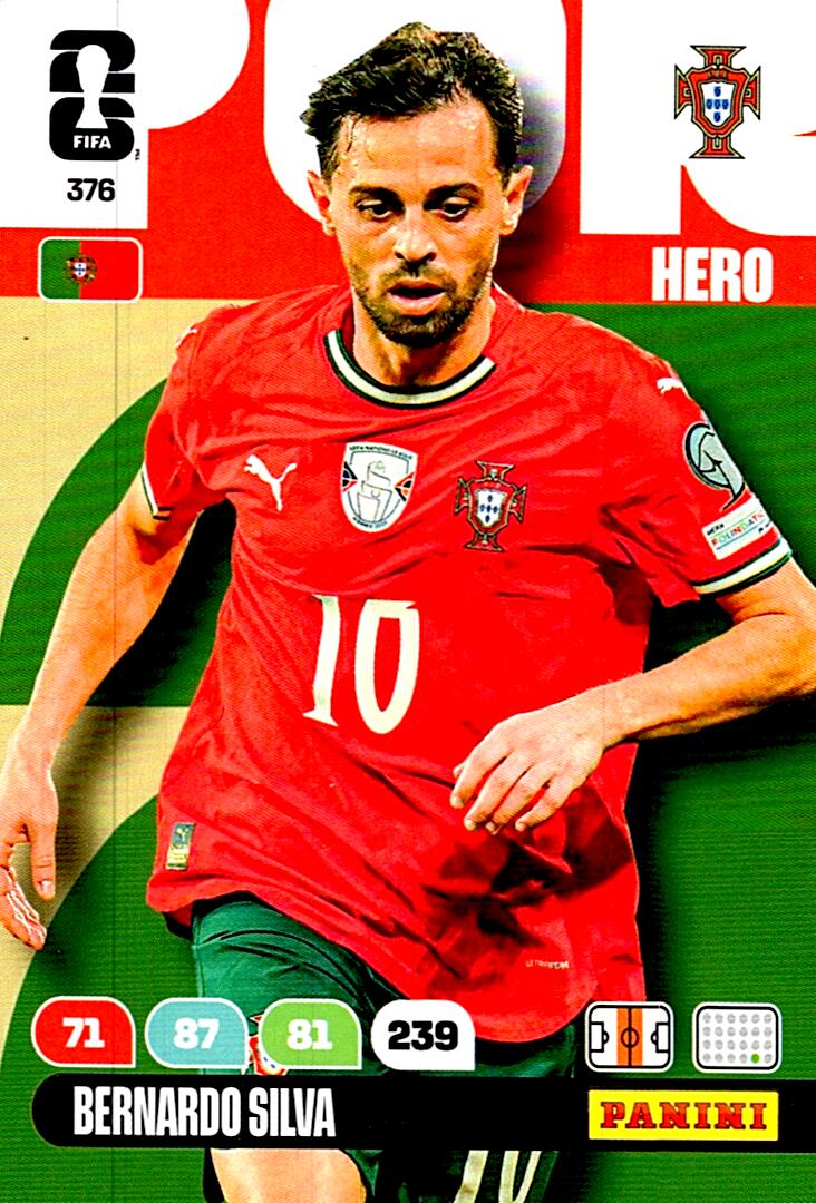 ADRENALYN WORLD CUP 2026 BERNARDO SILVA PORTUGAL Nº376