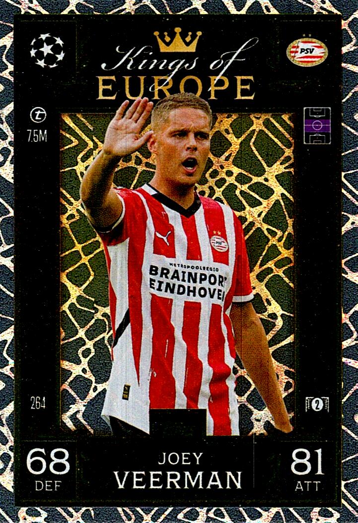 Match Attax Extra 2025 Joey Veerman Kings Of Europe nº264