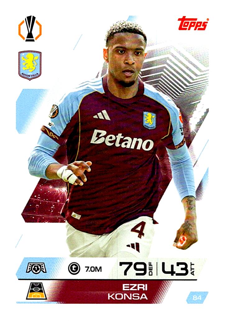 MATCH ATTAX CHAMPIONS LEAGUE 2025/2026 EZRI KONSA Nº84