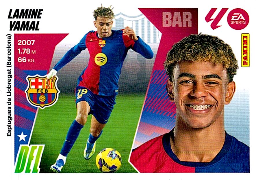 LIGA ESTE 2025/2026 FC BARCELONA LAMINE YAMAL Nº19