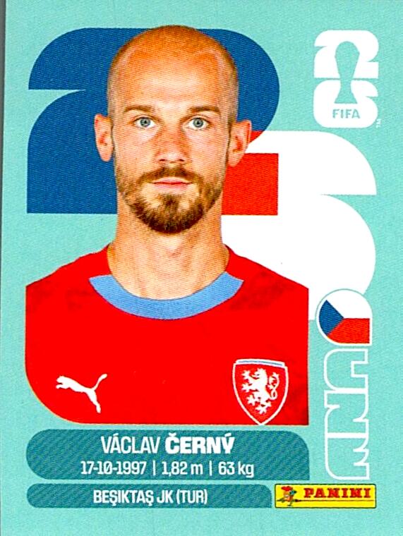 STICKERS FIFA WORLD CUP 2026 VACLAV CERNY NºCZE 18