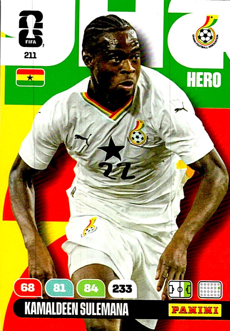 ADRENALYN WORLD CUP 2026 KAMALDEEN SULEMANA GHANA Nº211