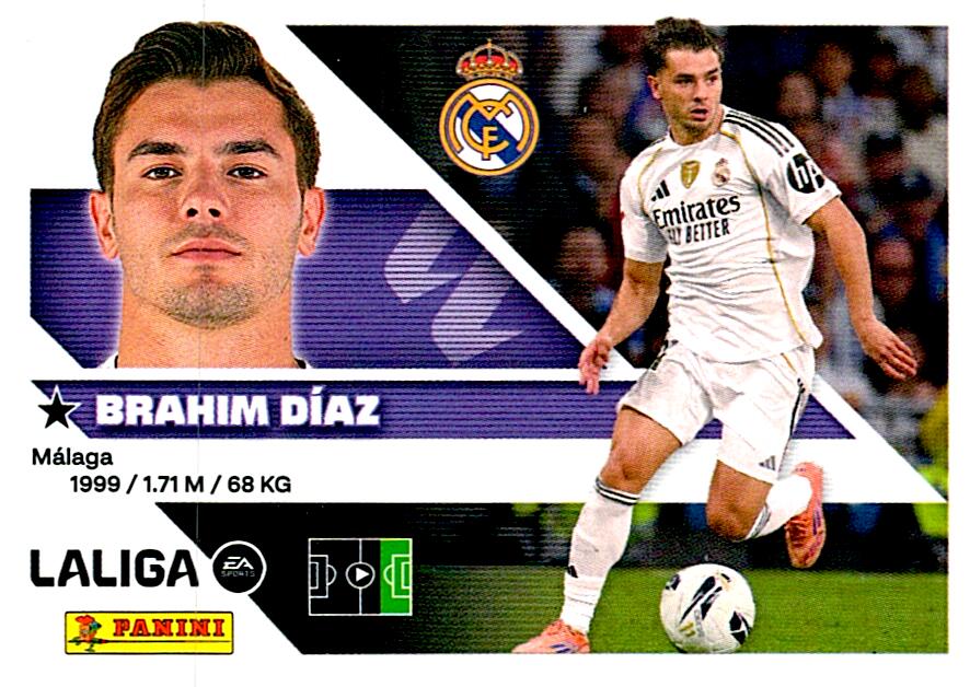 LIGA ESTE 2026/2027  REAL MADRID BRAHIM DÍAZ Nº16B