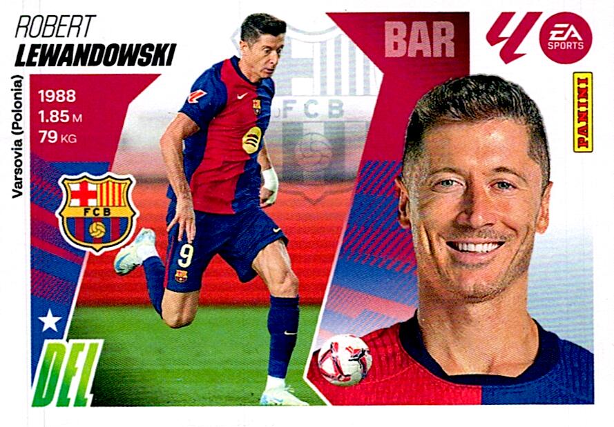 LIGA ESTE 2025/2026 FC BARCELONA LEWANDOWSKI Nº20