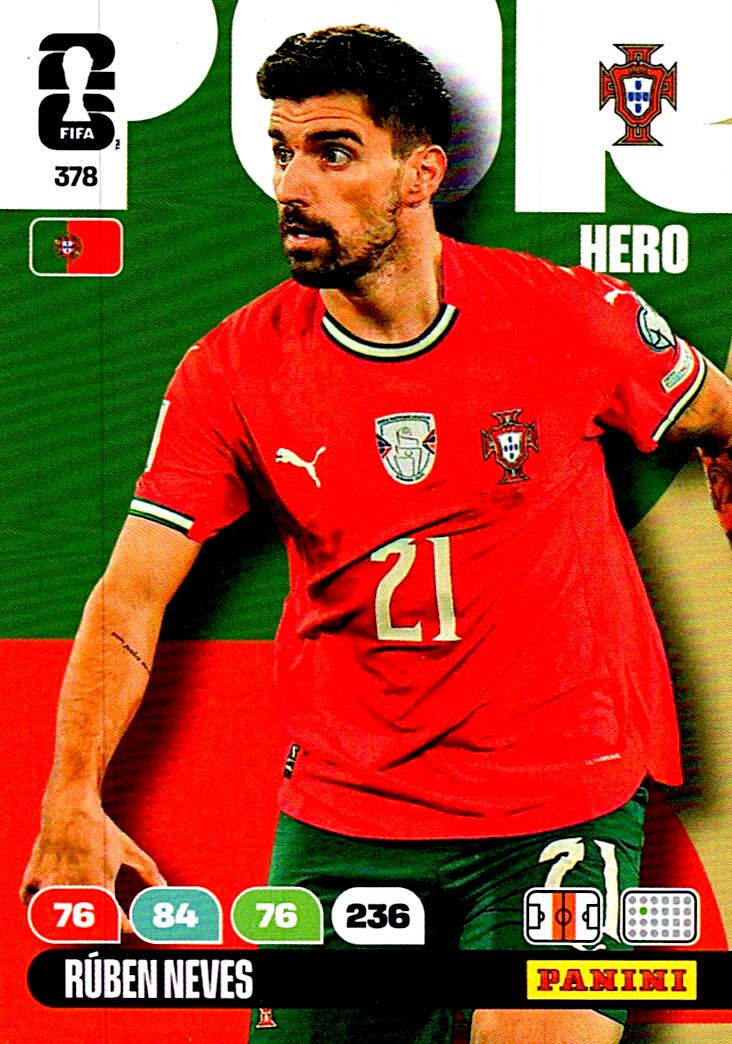 ADRENALYN WORLD CUP 2026 RUBEN NEVES PORTUGAL Nº378