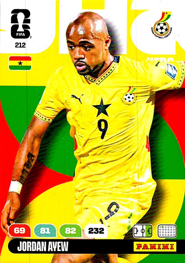 ADRENALYN WORLD CUP 2026 JORDAN AYEW GHANA Nº212