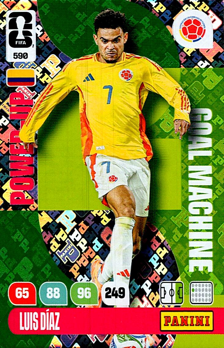 ADRENALYN WORLD CUP 2026 LUIS DIAZ GOAL MACHINE Nº590