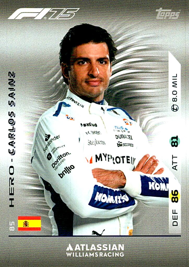 Turbo Attax 2025 CARLOS SAINZ nº85