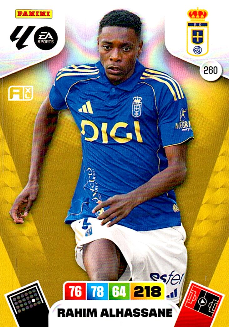 ADRENALYN LA LIGA 2025/2026 RAHIM ALHASSANE REAL OVIEDO Nº260