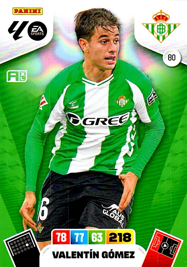 ADRENALYN LA LIGA 2025/2026 VALENTIN GOMEZ REAL BETIS Nº80