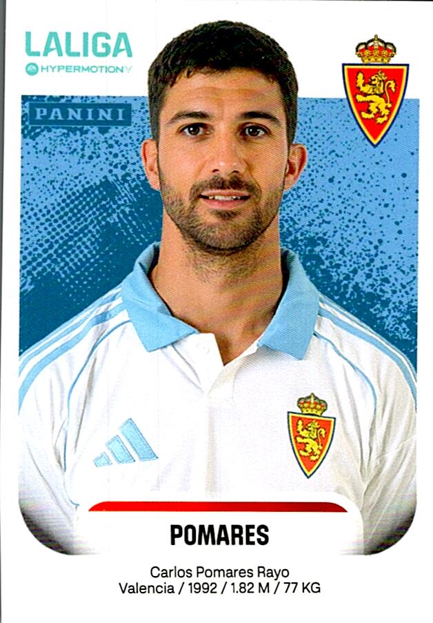 LALIGA HYPERMOTION 2025-26 POMARES ZARAGOZA Nº408B