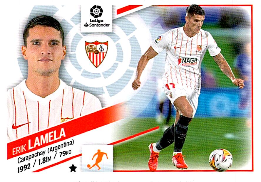 Cromo Liga Este 2022/2023 LAMELA SEVILLA FC Nº12