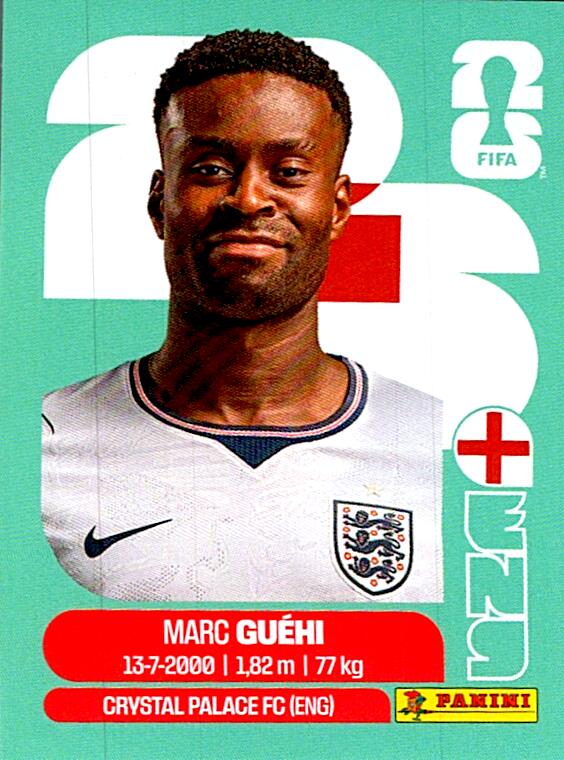 STICKERS FIFA WORLD CUP 2026 MARC GUEHI NºENG 4