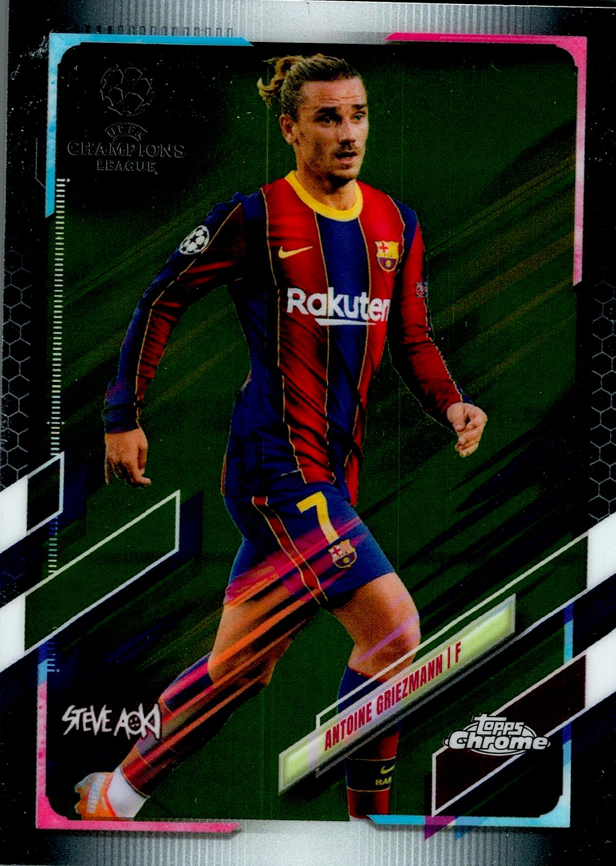 TOPPS CHROME UCL 2020/2021GRIEZMANN STEVE AOKI Nº29