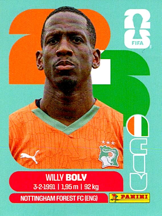 STICKERS FIFA WORLD CUP 2026 WILLY BOLY NºCIV 7