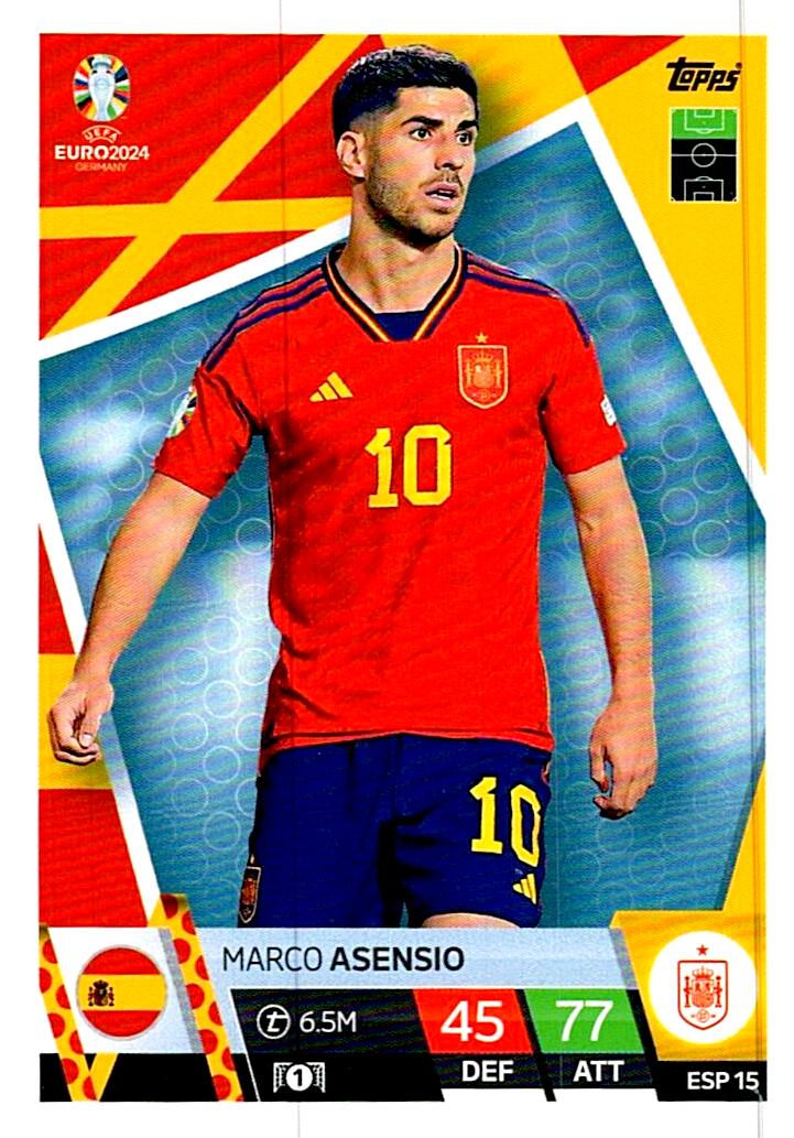 TOPPS MATCH ATTAX UEFA EURO 2024 MARCO ASENSIO ESPAÑA NºESP15