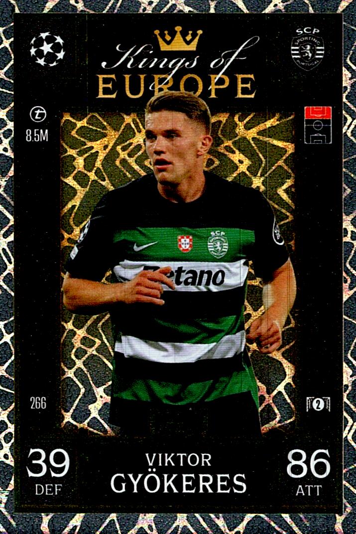 Match Attax Extra 2025 Viktor Gyökeres Kings Of Europe nº266