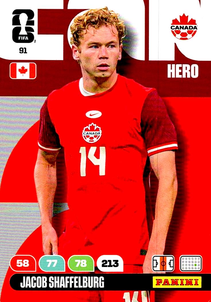 ADRENALYN WORLD CUP 2026 JACOB SHAFFELBURG CANADA Nº91