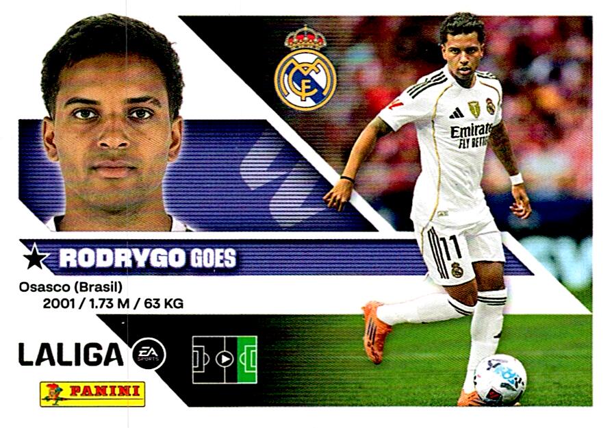 LIGA ESTE 2026/2027  REAL MADRID RODRYGO Nº18