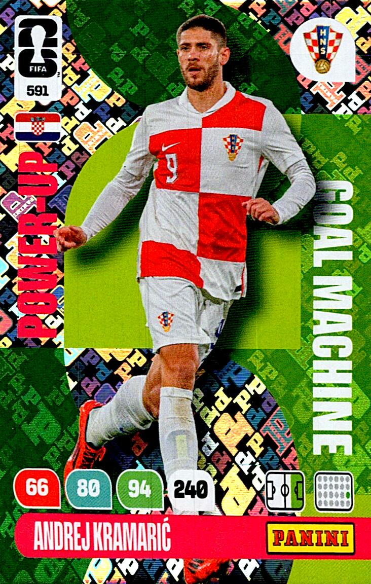 ADRENALYN WORLD CUP 2026 ANDREJ KRAMARIC GOAL MACHINE Nº591