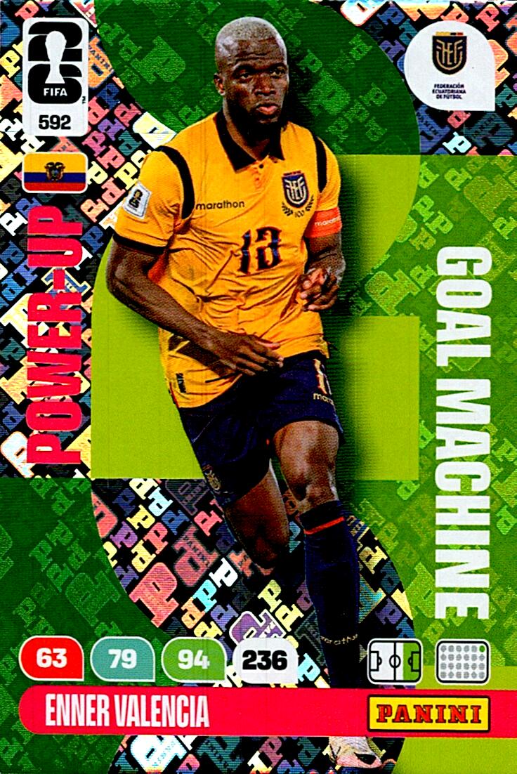 ADRENALYN WORLD CUP 2026 ENNER VALENCIA GOAL MACHINE Nº592