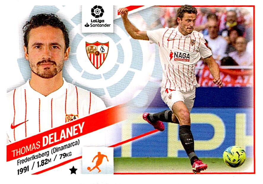 Cromo Liga Este 2022/2023 DELANEY SEVILLA FC Nº14A