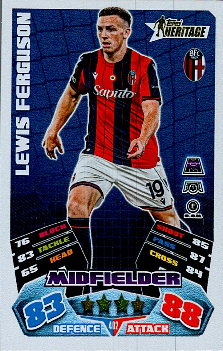 MATCH ATTAX CHAMPIONS LEAGUE 2025/2026 FERGUSON TOPPS HERITAGE Nº402