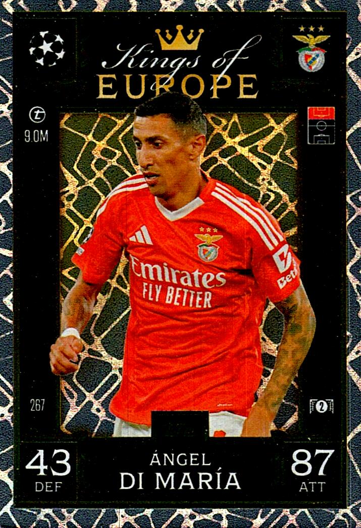 Match Attax Extra 2025 Angel Di María Kings Of Europe nº267