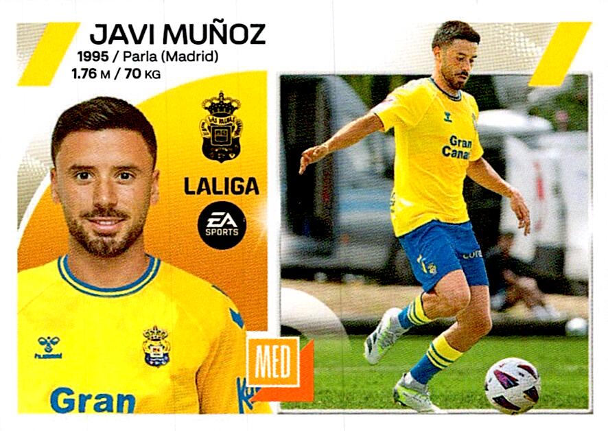 LIGA ESTE 2023/24 JAVI MUÑOZ UD LAS PALMAS Nº14 BIS COLOCA TERCERA EDICION