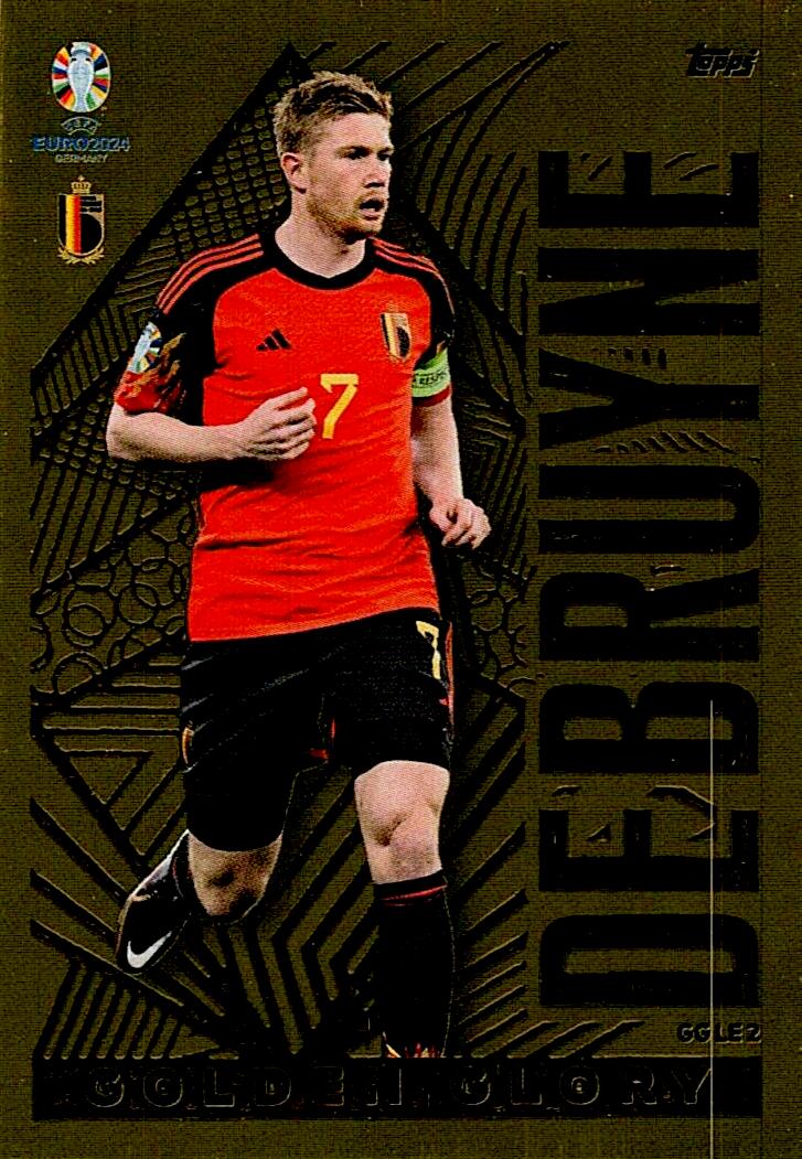TOPPS UEFA EURO 2024 DEBRUYNE GOLDEN GLORY GG LE2