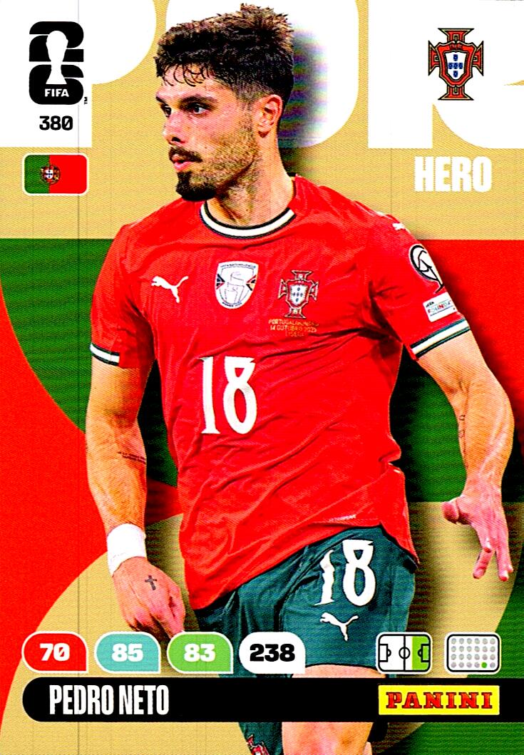 ADRENALYN WORLD CUP 2026 PEDRO NETO PORTUGAL Nº380