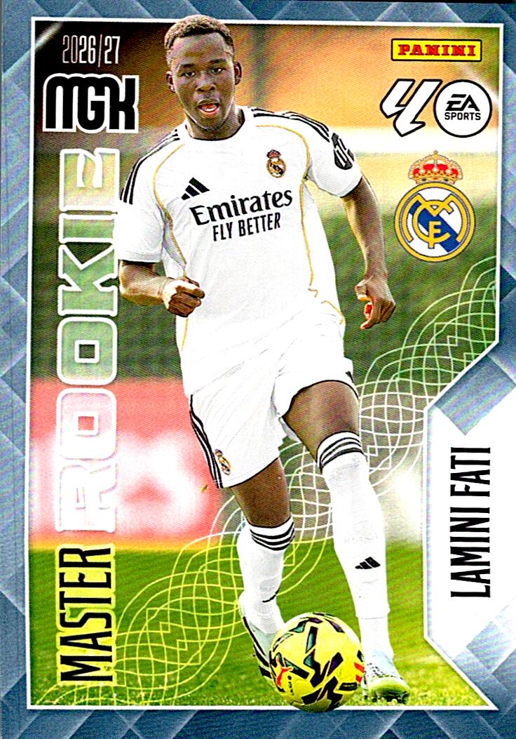 MEGACRACKS 2026/2027 MATER ROOKIE LAMINI FATI REAL MADRID Nº416