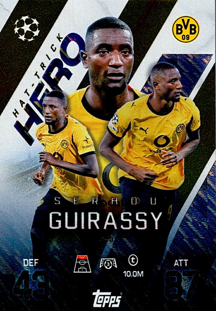 TOPPS MATCH ATTAX EXTRA 2025/26 SERHOU GHIRASSY HAT-TRICK HERO Nº259