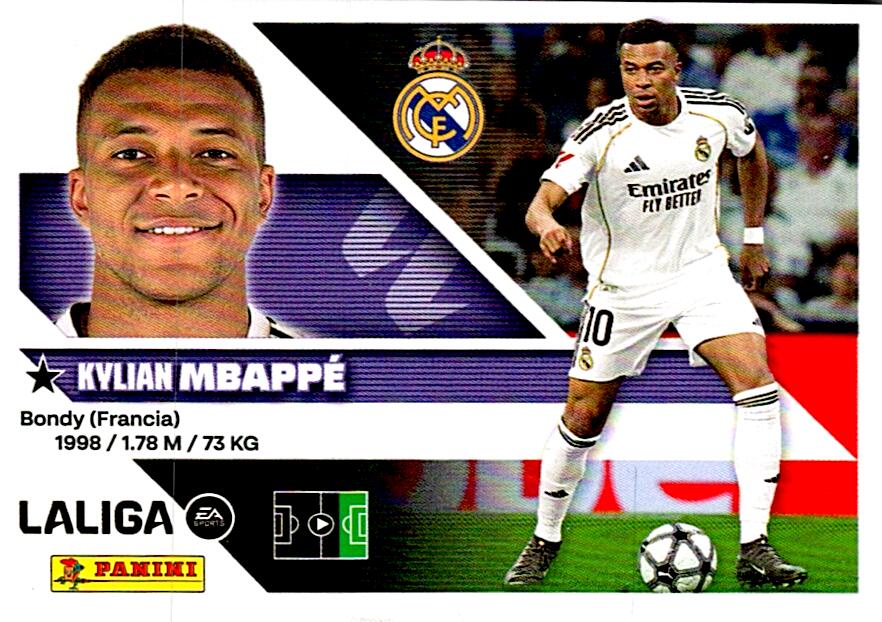 LIGA ESTE 2026/2027  REAL MADRID MBAPPÉ Nº20