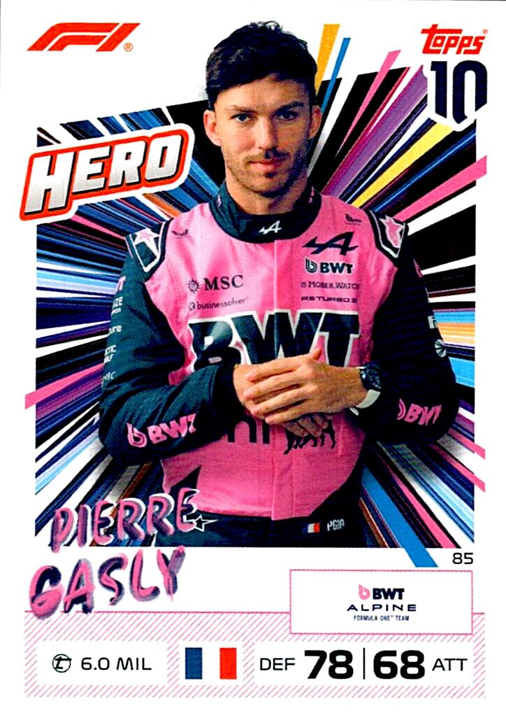 TURBO ATTAX FORMULA 1 2026 PIERRE GASLY Nº85