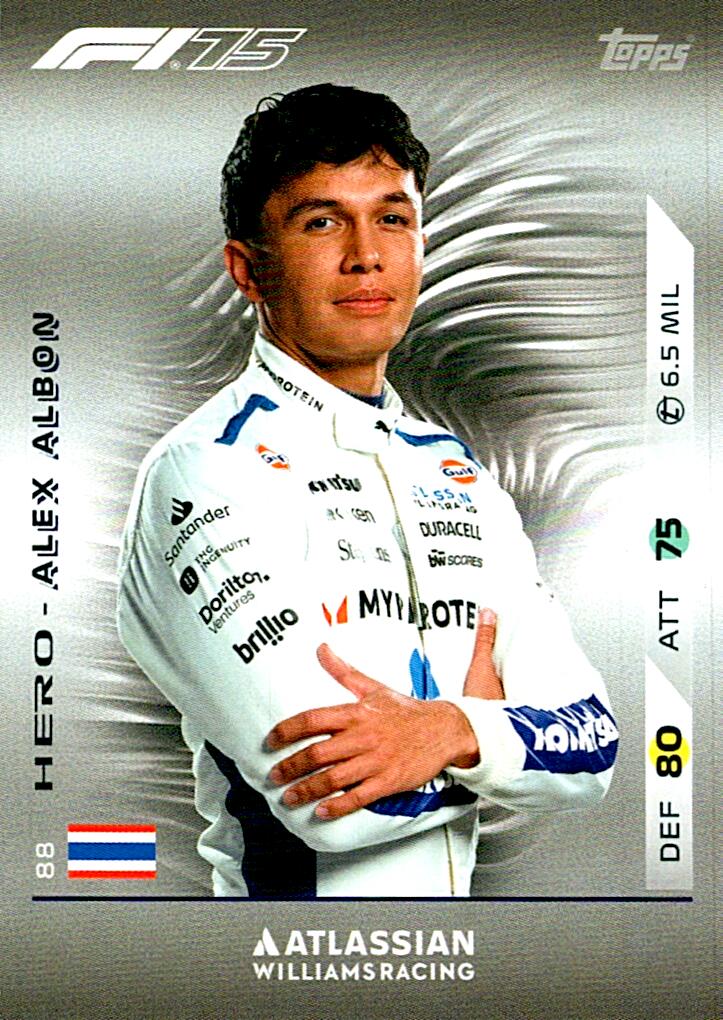 Turbo Attax 2025 ALEX ALBON nº88