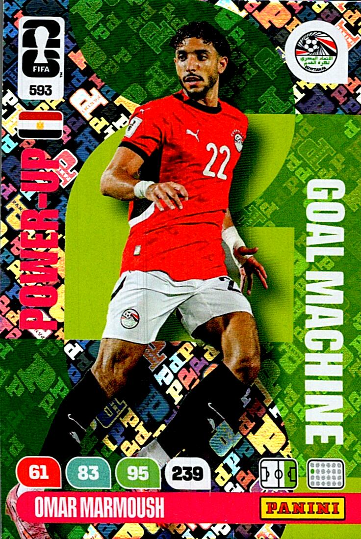 ADRENALYN WORLD CUP 2026 OMAR MARMOUSH GOAL MACHINE Nº593