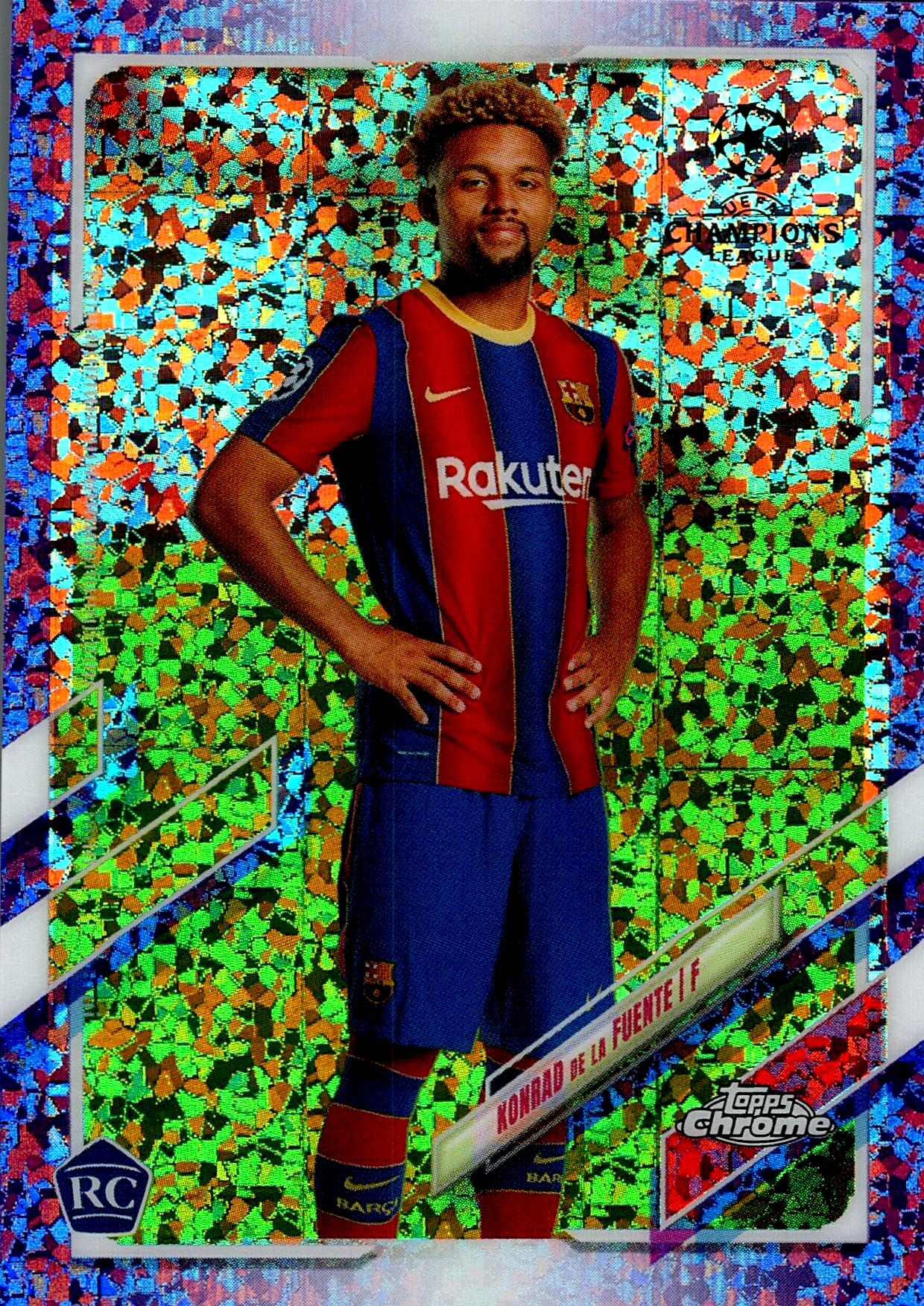 TOPPS CHROME UCL 2020/2021 KONRAD DE LA FUENTE Nº58 ROOKIE NUMERADA /250